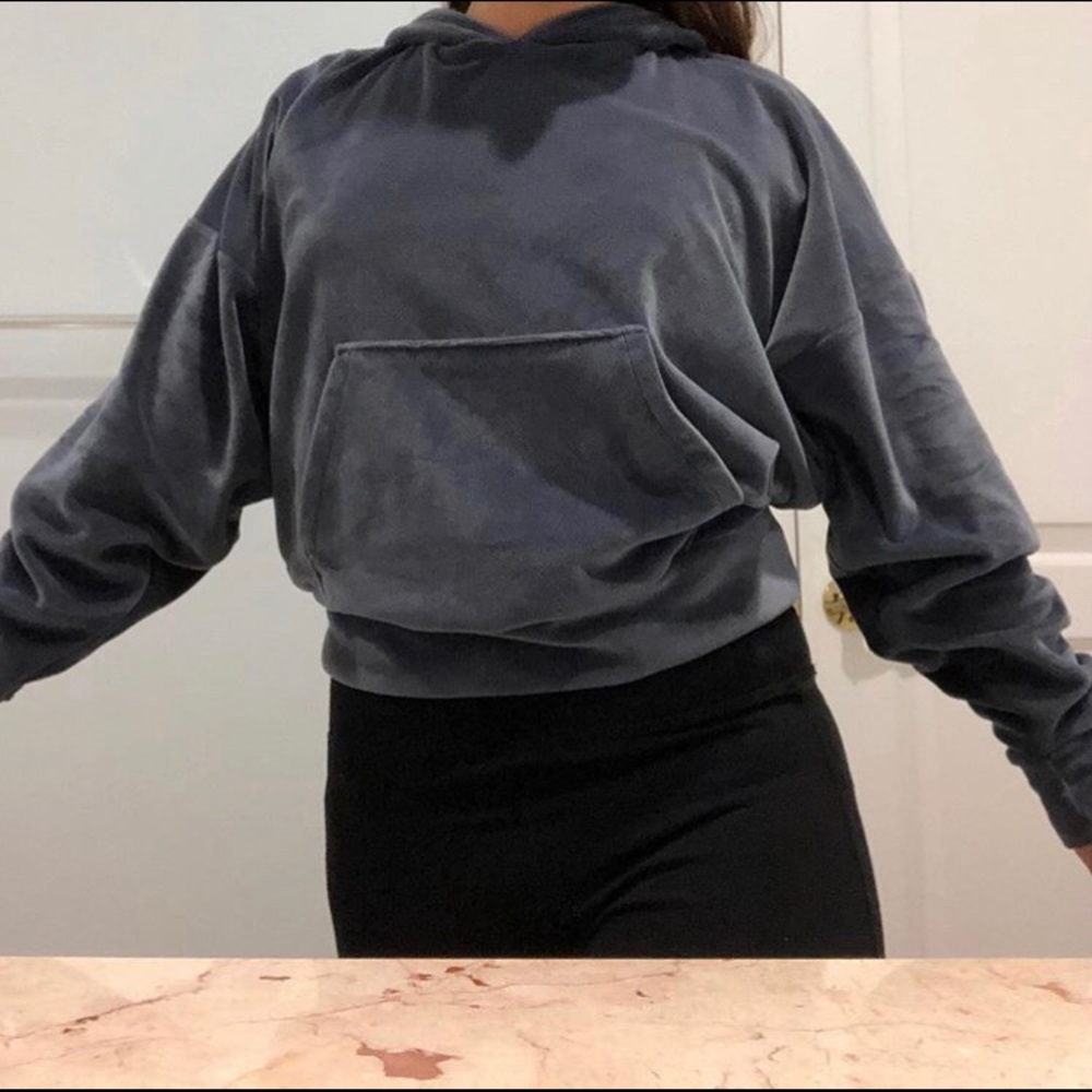 Blue fuzzy hoody from American Eagle